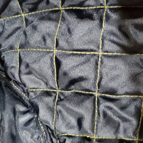 Burberry tan quilted cotton jacket coat nova check flip cuff and collar reverse - Picture 7 of 14